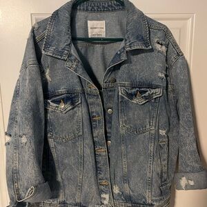 Celebrity Pink Light Blue Denim Jacket
